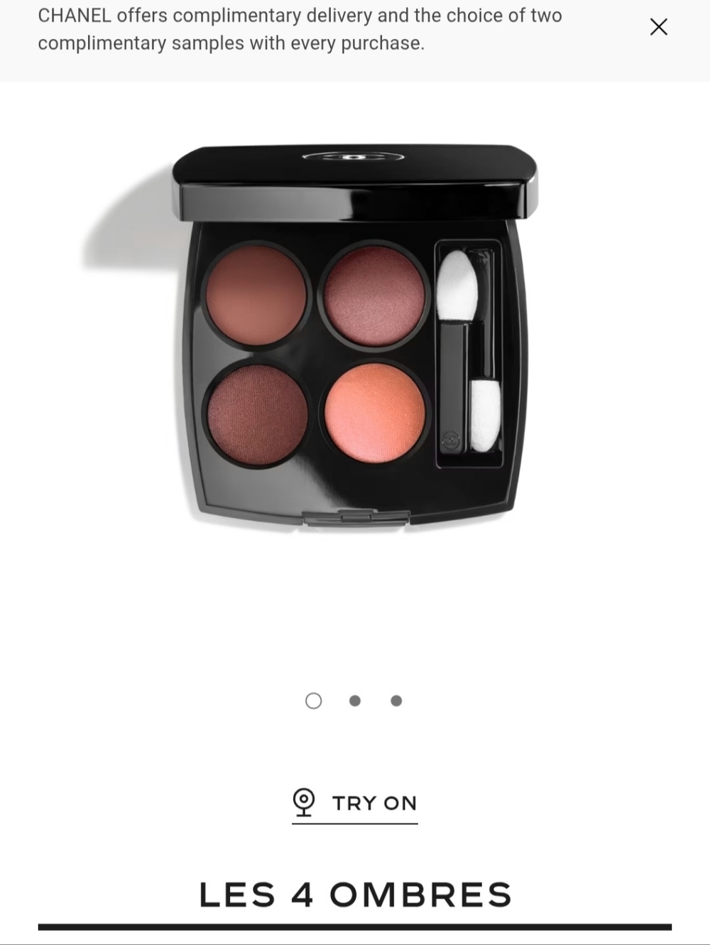 CHANEL Les 4 Ombres Eyeshadow Palette - 354 Warm Memories